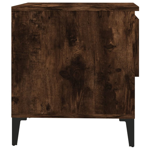 vidaXL Side Table Smoked Oak 50x46x50 cm Engineered Wood