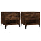 vidaXL Side Tables 2 pcs Smoked Oak 50x46x50 cm Engineered Wood