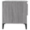 vidaXL Side Table Grey Sonoma 50x46x50 cm Engineered Wood