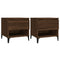 vidaXL Side Tables 2 pcs Brown Oak 50x46x50 cm Engineered Wood