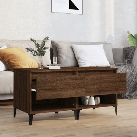 vidaXL Side Tables 2 pcs Brown Oak 50x46x50 cm Engineered Wood