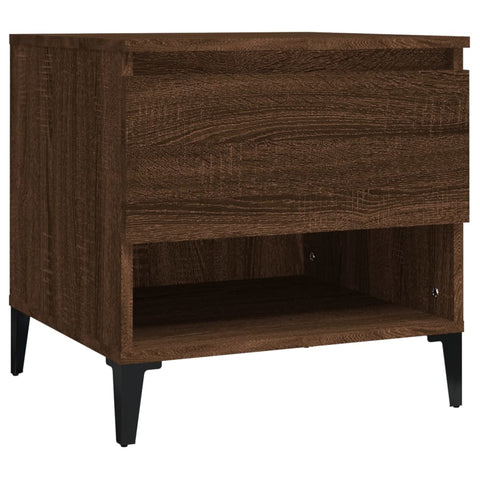 vidaXL Side Tables 2 pcs Brown Oak 50x46x50 cm Engineered Wood