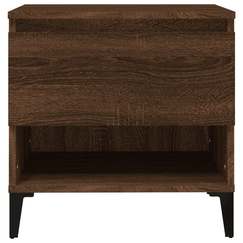 vidaXL Side Tables 2 pcs Brown Oak 50x46x50 cm Engineered Wood