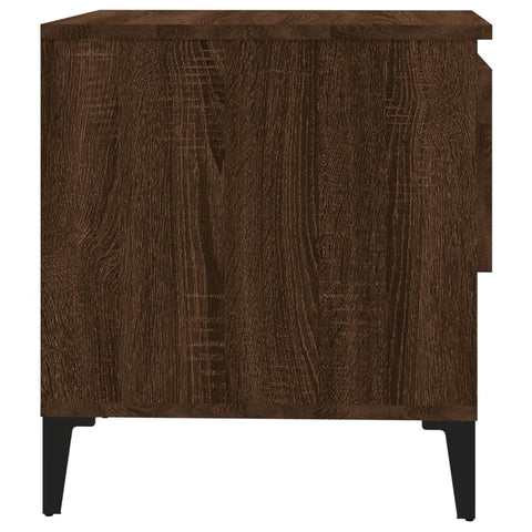 vidaXL Side Tables 2 pcs Brown Oak 50x46x50 cm Engineered Wood