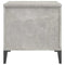 vidaXL Coffee Table Concrete Grey 60x44.5x45 cm Engineered Wood