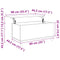 vidaXL Coffee Table White 90x44.5x45 cm Engineered Wood