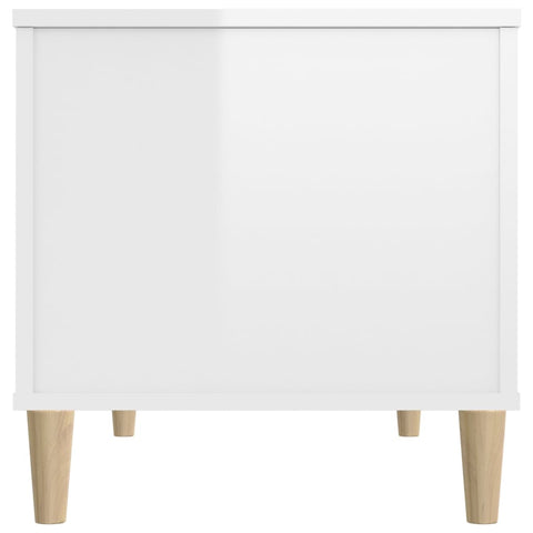 vidaXL Coffee Table High Gloss White 90x44.5x45 cm Engineered Wood