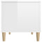 vidaXL Coffee Table High Gloss White 90x44.5x45 cm Engineered Wood