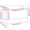 vidaXL Coffee Table High Gloss White 90x44.5x45 cm Engineered Wood