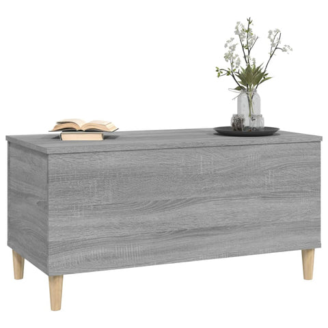 vidaXL Coffee Table Grey Sonoma 90x44.5x45 cm Engineered Wood