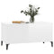 vidaXL Coffee Table High Gloss White 90x44.5x45 cm Engineered Wood