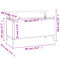 vidaXL Coffee Table High Gloss White 90x44.5x45 cm Engineered Wood