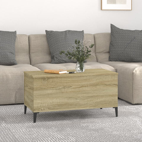 vidaXL Coffee Table Sonoma Oak 90x44.5x45 cm Engineered Wood