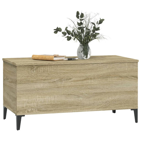 vidaXL Coffee Table Sonoma Oak 90x44.5x45 cm Engineered Wood
