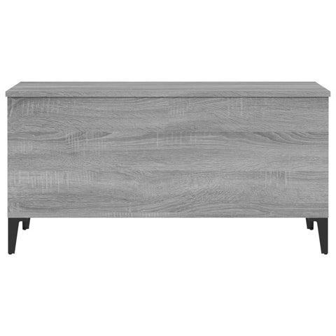 vidaXL Coffee Table Grey Sonoma 90x44.5x45 cm Engineered Wood