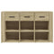 vidaXL Sideboard Sonoma Oak 100x30x59.5 cm Engineered Wood