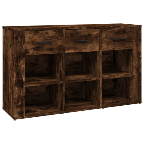 vidaXL Sideboard Smoked Oak 100x30x59.5 cm Engineered Wood