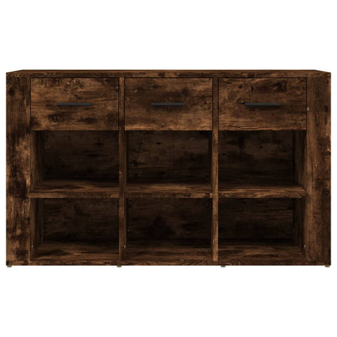 vidaXL Sideboard Smoked Oak 100x30x59.5 cm Engineered Wood