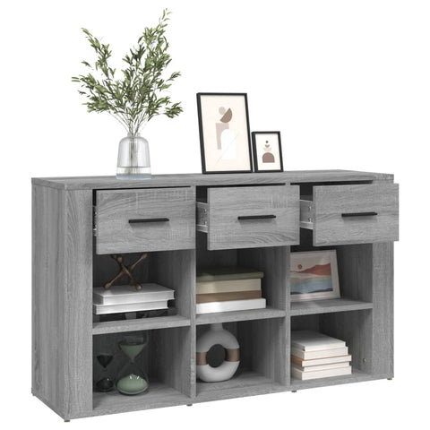 vidaXL Sideboard Grey Sonoma 100x30x59.5 cm Engineered Wood