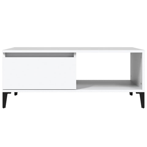 vidaXL Coffee Table White 90x50x36.5 cm Engineered Wood