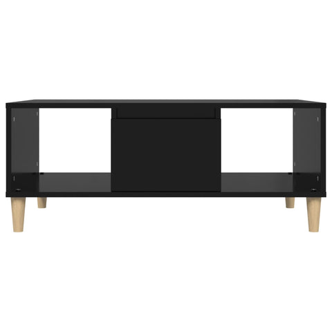 vidaXL Coffee Table Black 90x50x36,5 cm Engineered Wood