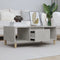 vidaXL Coffee Table Concrete Grey 90x50x36,5 cm Engineered Wood