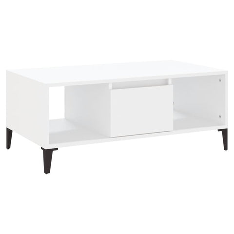 vidaXL Coffee Table White 90x50x36.5 cm Engineered Wood