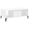 vidaXL Coffee Table White 90x50x36.5 cm Engineered Wood