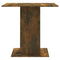 vidaXL Dining Table Smoked Oak 80x80x75 cm Engineered Wood