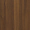 vidaXL Dining Table Brown Oak 80x80x75 cm Engineered Wood