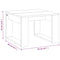 vidaXL Side Table Grey Sonoma 50x50x35 cm Engineered Wood