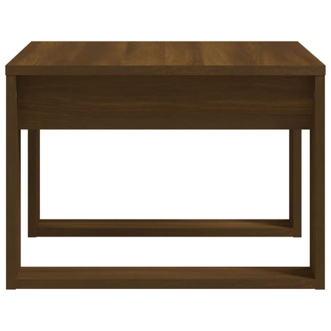 vidaXL Side Table Brown Oak 50x50x35 cm Engineered Wood