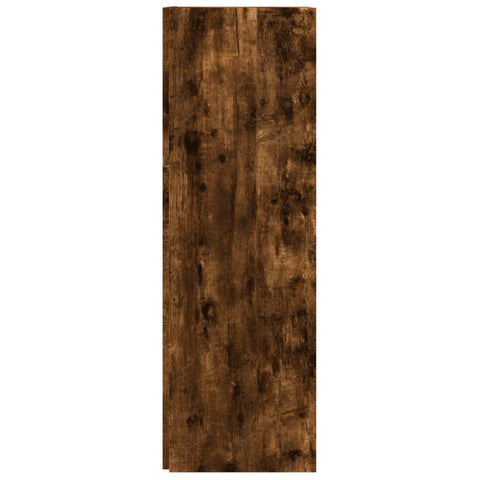 vidaXL Corner Cabinet Smoked Oak 33x33x100 cm Engineered Wood