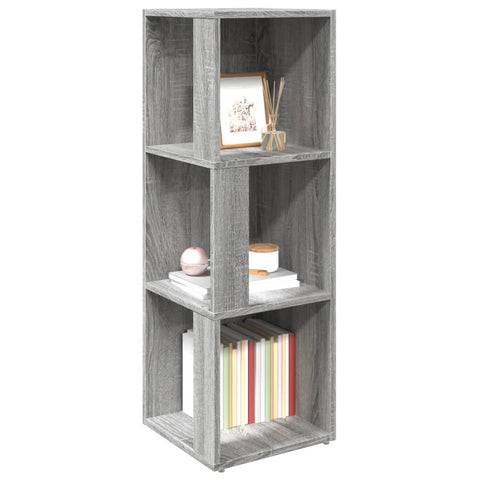 vidaXL Corner Cabinet Grey Sonoma 33x33x100 cm Engineered Wood