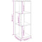 vidaXL Corner Cabinet Brown Oak 33x33x100 cm Engineered Wood