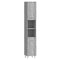 vidaXL Bathroom Cabinet Grey Sonoma 30x30x179 cm Engineered Wood