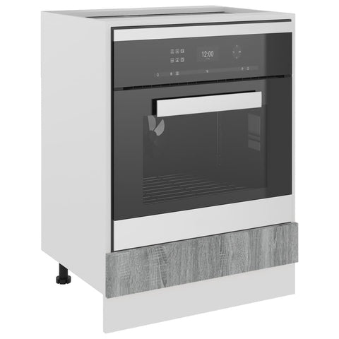 vidaXL Oven Cabinet Lyon Grey Sonoma 60x46x81.5 cm Engineered Wood