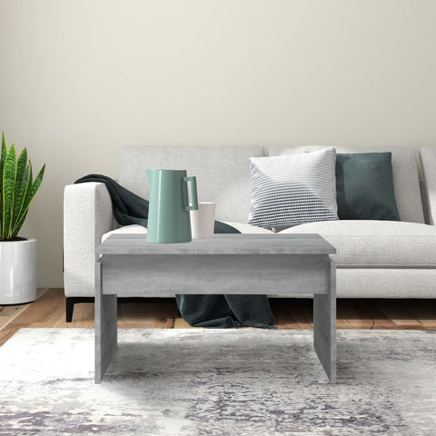 vidaXL Coffee Table Grey Sonoma 68x50x38 cm Engineered Wood