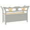 vidaXL Bench Grey 107x45x75.5 cm Solid Wood Fir