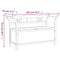 vidaXL Bench Grey 107x45x75.5 cm Solid Wood Fir