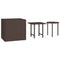 vidaXL Side Tables 3 pcs Brown Poly Rattan