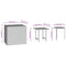 vidaXL Side Tables 3 pcs Brown Poly Rattan
