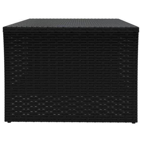 vidaXL Coffee Table Black 100x50x40 cm Poly Rattan