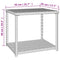 vidaXL Side Table Black 55x45x49 cm Poly Rattan