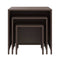 vidaXL Nesting Tables 3 pcs Brown Poly Rattan