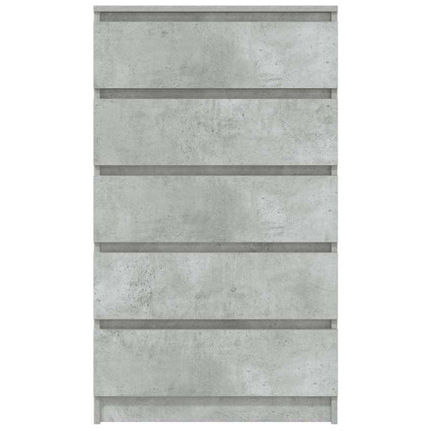 vidaXL Drawer Cabinet Concrete Grey 60x36x103 cm Engineered Wood