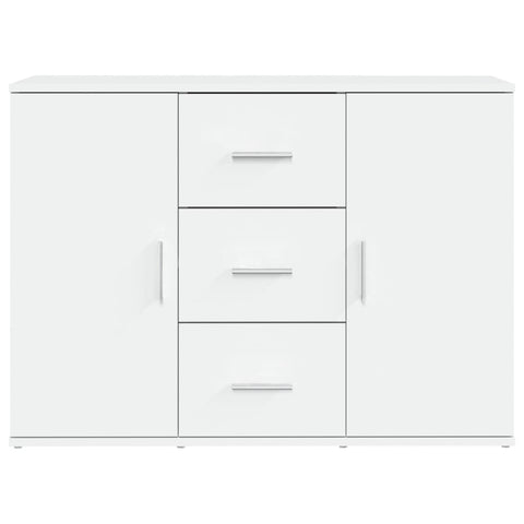 vidaXL Sideboard White 91x29.5x65 cm Engineered Wood