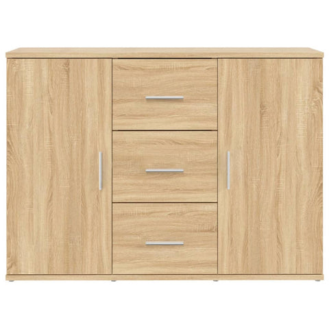vidaXL Sideboard Sonoma Oak 91x29.5x65 cm Engineered Wood
