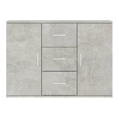vidaXL Sideboard Concrete Grey 91x29.5x65 cm Engineered Wood