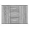 vidaXL Sideboard Grey Sonoma 91x29.5x65 cm Engineered Wood